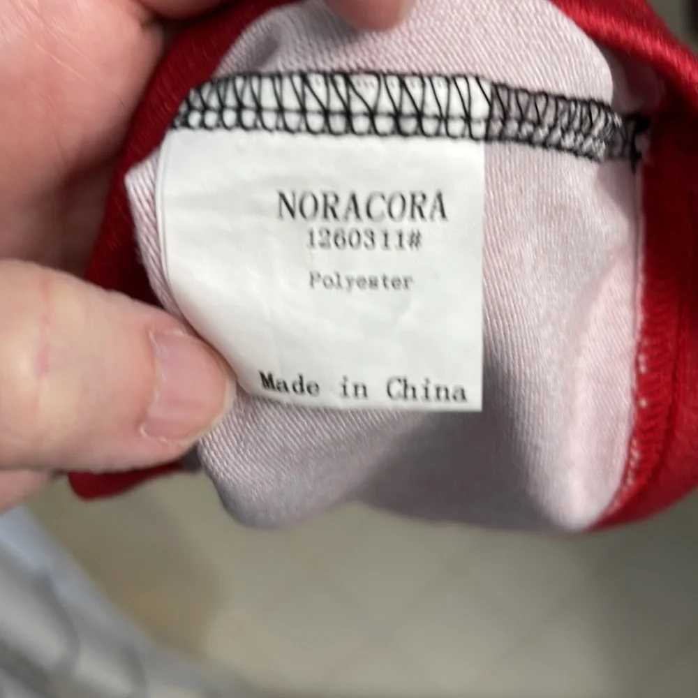 Pre-owned Red and Black Lace Leopard Print Women's Top - Picture 5 of 7